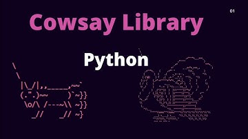Cowsay Library Python | Draw  animal,bird Pictures