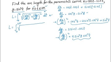 Parametric curves arc length example 3