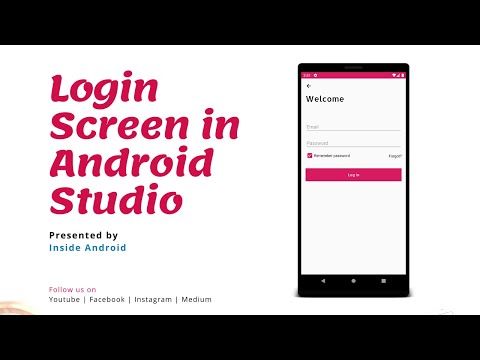 Beautiful Login Screen in Android Studio