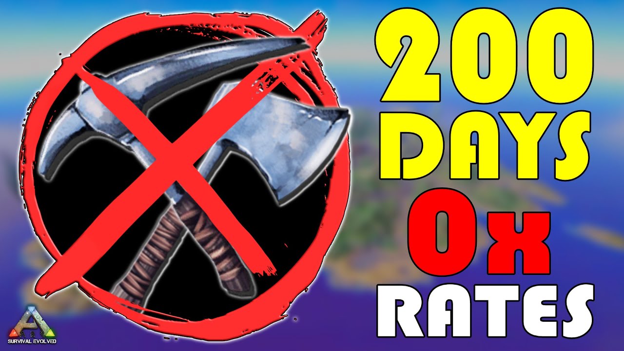 I Have 200 Days to Beat ARK on 0x Rates! - YouTube