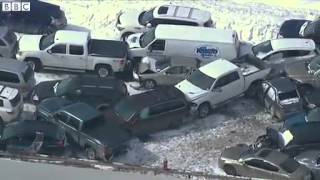 Toronto's Highway 400 sees 96 car pile up