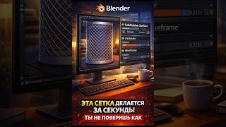 Blender ⚡ Эта сетка через 3 модификатора взрывает мозг 🤯