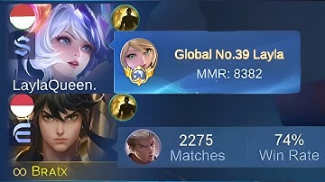 FINALLY  I  MEET  TOP  GLOBAL  LAYLA IN RANKED! (Win or Lose) -mlbb