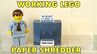 How To Build A Working Lego Paper Shredder screenshot 5