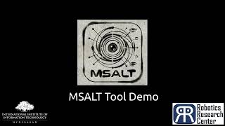 MSALT (Multi Sensor Annotation and Labelling Tool)