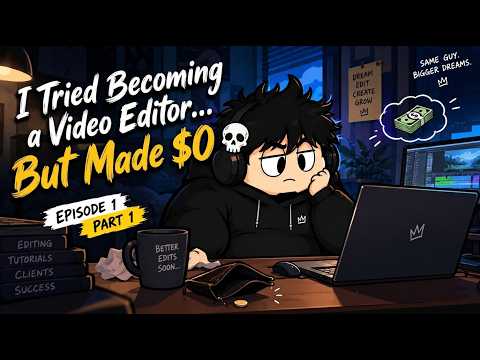 I Tried Becoming a Video Editor… But Made $0 💀 | Episode 1 (Part 1)