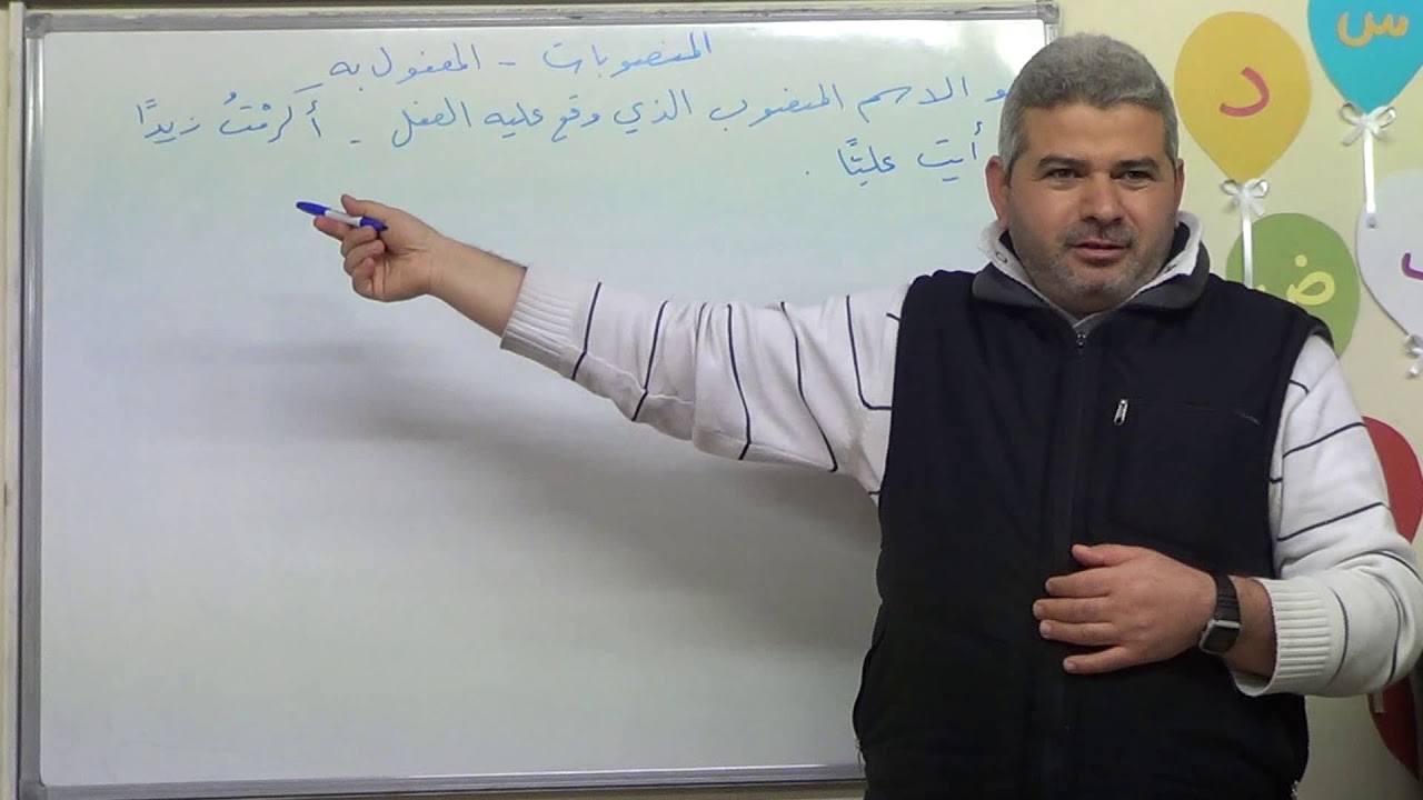 30. شرح الاجرومية ، المنصوبات ، المفعول به ، المفعول به الظاهر ، المفعول به المضمر