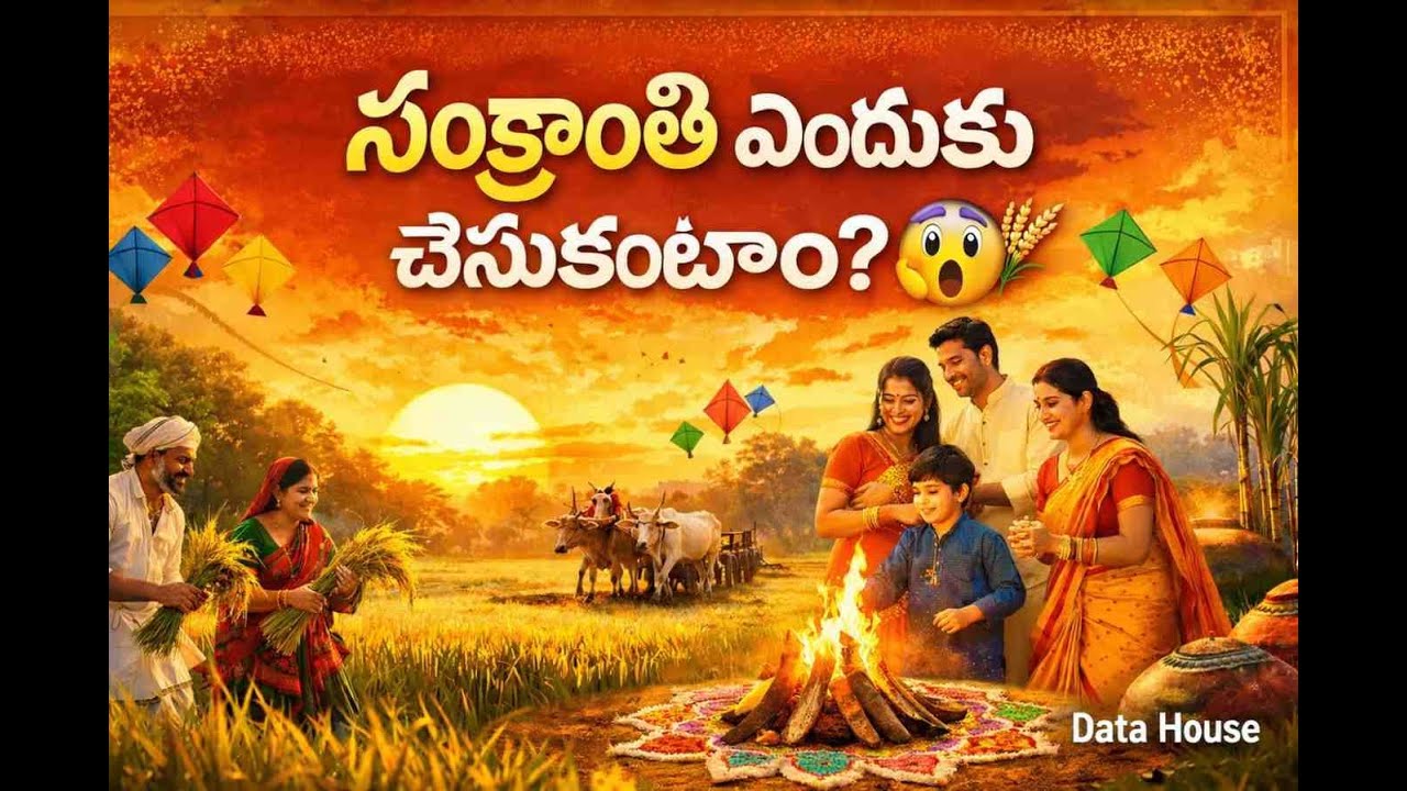 🌾 సంక్రాంతి శుభాకాంక్షలు | Happy Sankranthi 2026 | Data House Digital Marketing
