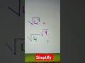 simplify problem related to roots #simplification #roots #arithmetic #maths #reasoning #ssc #shorts