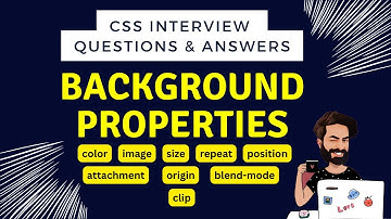 CSS Background Properties | Episode 6 | CSS Interview questions and answers | CSS Tutorial