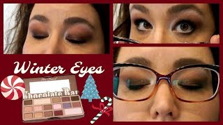 Winter Eyes | Too Faced Chocolate Bar | Glasses | Hooded Eyes | Pan That Palette Winter Eyes | Too Faced Chocolate Bar | Glasses | Hooded Eyes | Pan That Palette