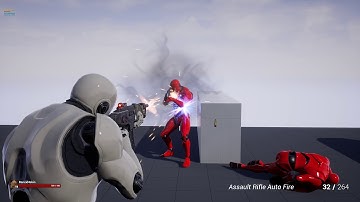 UE4 randomized multiple blood droplets AI death