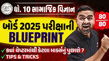 SS Blueprint 2025 Std 10 Board Exam | Blueprint With Sample Paper & Most IMP Questions