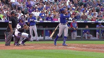 CHC@COL: Soriano crushes a solo homer to center field