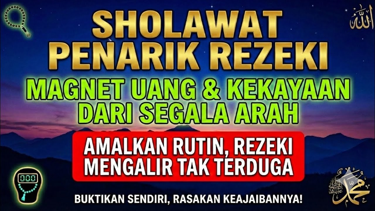 REZEKI DATANG DARI SEGALA ARAH 🌙 DENGARKAN SHOLAWAT INI