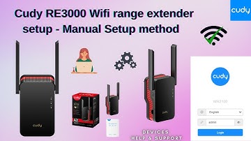 Cudy RE3000 range extender Manual setup | Cudy RE3000 range extender configuration