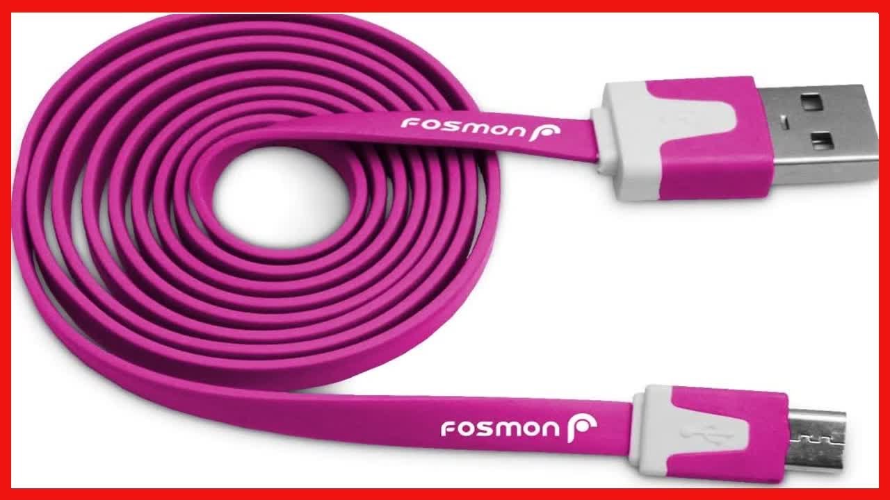 Great product -  Micro USB Flat Cable 3FT, Fosmon Vivid Sync Charge Data Cable for Galaxy S7/S7 Edge