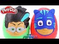 Huge Play Doh Surprise Eggs PJ Mask Romeo and Catboy | Learn Colors with Play Doh and PJ Mask