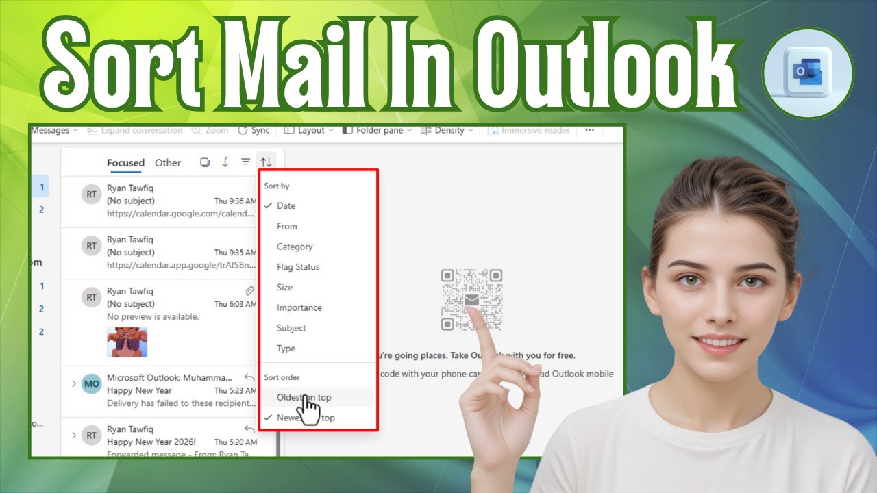 Как сортировать почту в Outlook | Простое управление входящими сообщениями (2026)