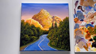 Acrylic Painting Tutorial: Journey Through the Forest - Tips, Techniques for Beginners 🌤️🎨🌲