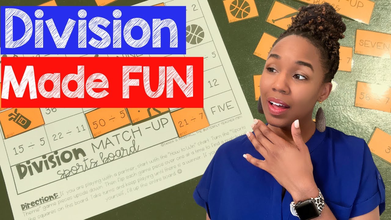 Math Games for HandsOn Practice Fun Math Games for Division YouTube