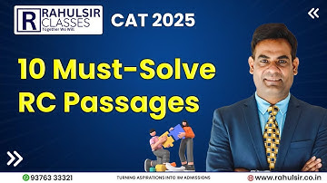 10 Must-Solve RC Passages for CAT