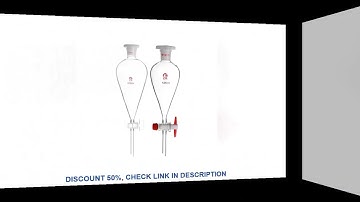 60ml-1000ml Lab Glass Pear-Shaped Separatory Funnel Separating Eurify Essential Oil Chemical Experim
