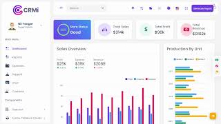 Sales Dashboard UI Kit Admin Template Bootstrap 5 with Light Theme