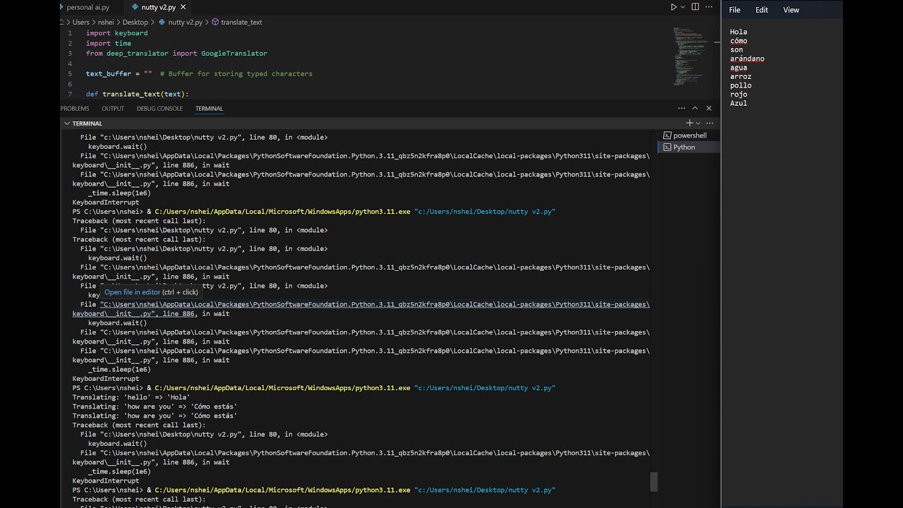 Real-Time Text Translator with Python - YouTube
