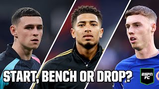 Phil Foden vs. Jude Bellingham vs. Cole Palmer: START, BENCH, DROP | ESPN FC