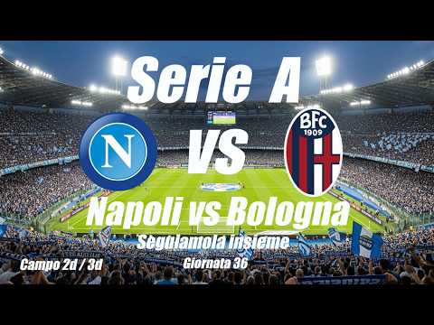 Video NAPOLI vs BOLOGNA - Serie A - Giornata 36 - DIRETTA LIVE - Cronaca campo 2d/3d - Inizio ore 20:45