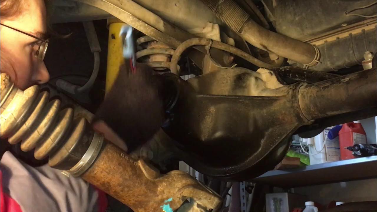 How to replace front differential pinion seal on a Jeep Wrangler (The