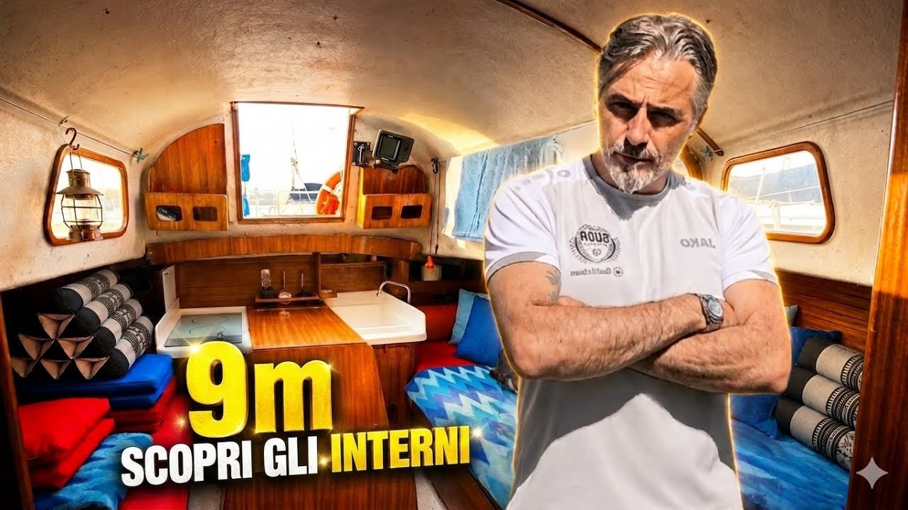 ⁣Barca a vela da 9m INTERNI: il Mariver Almadira 29 (Addio alla barca di Giorgio e il Mare)