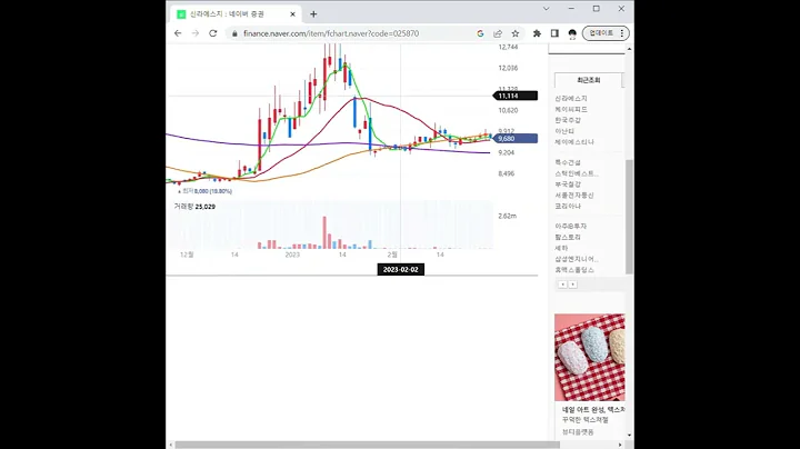 025870신라에스지 주가 전망 및 차트 분석
