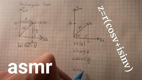 explaining complex numbers in polar form - math asmr