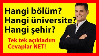 Hangi Bölümü Seçmeliyim? İzlemeden sakın üniversite bölümü seçme.