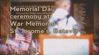 Memorial Day Service, War Memorial. Batavia, NY