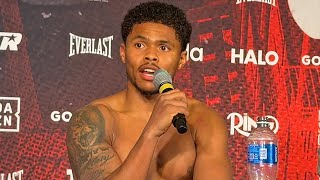 Shakur Stevensons First Words After Dominating Teofimo Lopez At Post Fight Press Conference