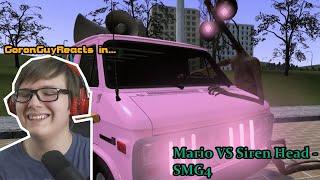 (THIS GOT WEIRD!) Mario VS Siren Head - SMG4 - GoronGuyReacts