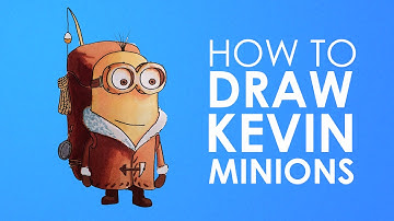 How to draw Kevin minion from Minions easy step by step video lesson for beginners