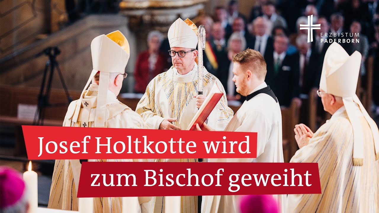 Bischofsweihe von Josef Holtkotte im Hohen Dom zu Paderborn im Livestream
