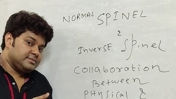 SPINEL :Normal & inverse Spinel Inverse spinel #jeeadvanced /#neet #iitjam #net #gate #arunavasarkar