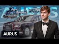 Аурус.  Вертолет, самолет и автомобиль Путина. Как выглядит Aurus изнутри?