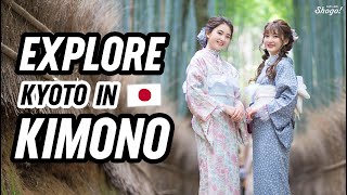 Stroll Through the Heart of Kyoto Wearing Your Favorite KIMONO and Get Dressed by Professionals