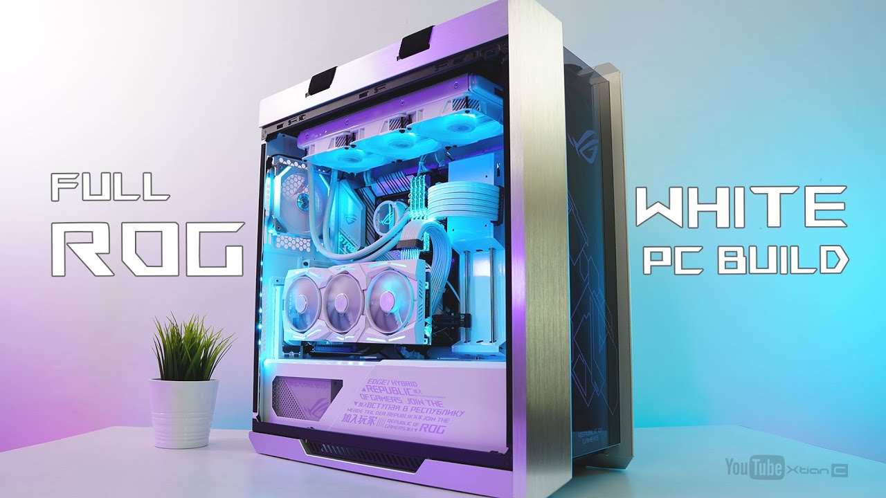 helikopter Mystisk Penge gummi 4000) Php 200K FULL ROG WHITE Gaming PC Time Lapse Build - YouTube