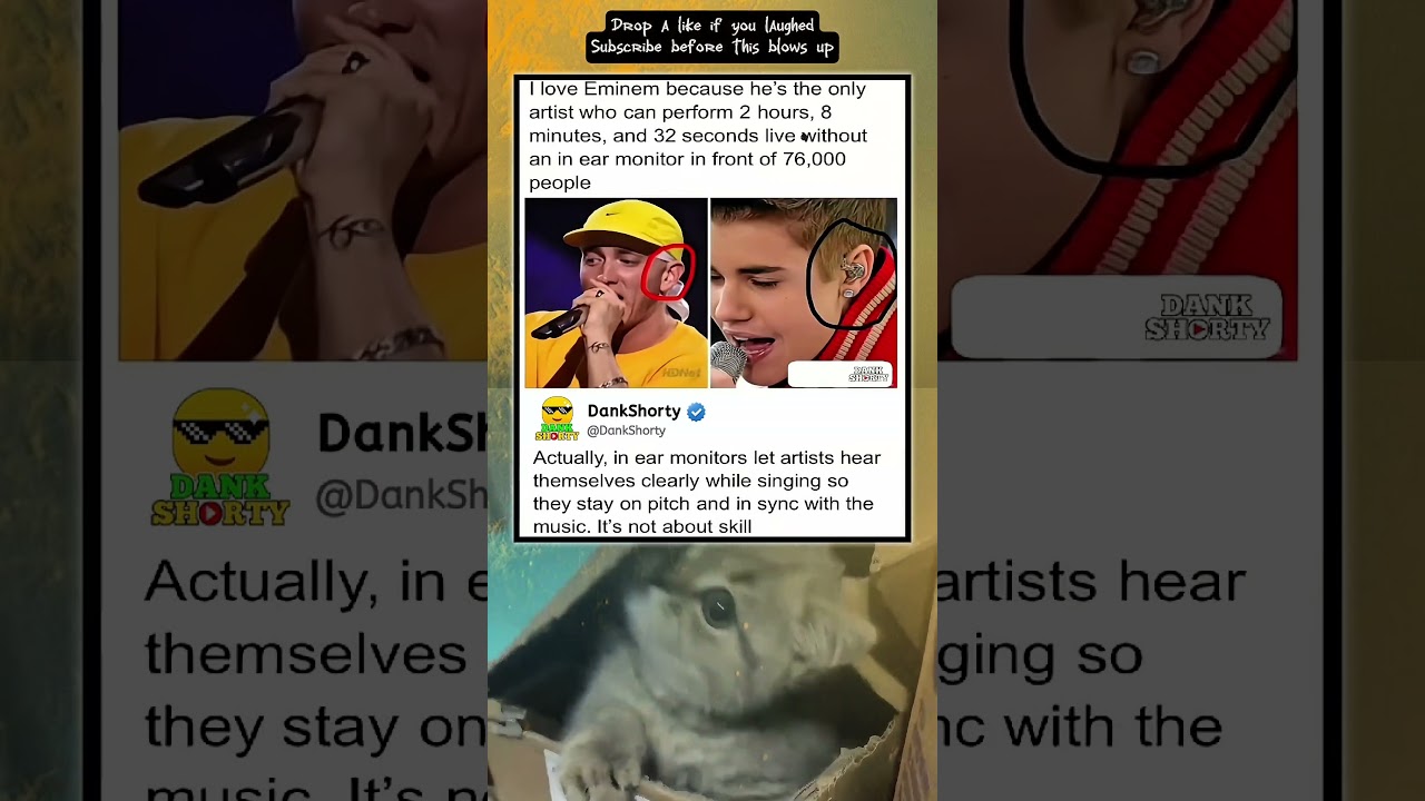 Eminem performs without an in ear monitor 🎶😎 