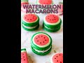 Watermelon macarons shorts