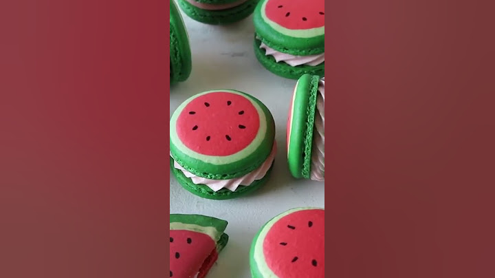 Watermelon Macarons #shorts