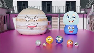 planet bouncing | Solar System Planet Size Comparison 3D