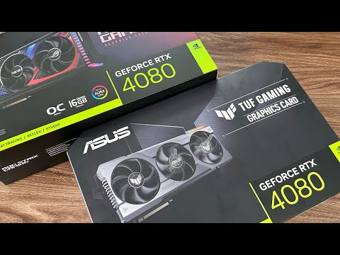 Mở hộp bộ đôi RTX 4080 giá từ trên 39 Triệu, Asus ROG Strix và Tuf Gaming